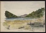 [Hodgkins, Frances Mary] 1869-1947 :[Steamer in Queen Charlotte Sound? 1893?]