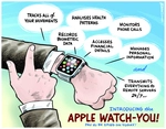 Moreu, Michael, 1969-:Introducing the Apple Watch-You! Pay to be spied on today! 16 March 2015