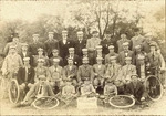 Group portrait of the Wellington Cycling Club, England