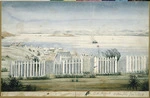 Chapman, Alfred, 1829-1874 :The site of the late Mr C H Piper's grave at Wellington drawn by Mr Chapman. March 1856