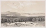 Heaphy, Charles, 1820-1881 :Port Nicholson from the hills above Pitone in 1840. Drawn by Chas. Heaphy Esqre. London, Smith Elder & Co. [Presentation copy from Edward Jerningham Wakefield]