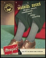 [Carr Advertising Studios?] :You can't beat Mosgiel socks. They're smart, comfortable and long-wearing. Mosgiel; since 1871 the greatest name in woollens. W & H Ltd. [1950s?]