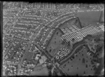 One Tree Hill Borough Council area with Greenlane West Road and Cornwall Park with [Military Hospital?] in foreground, looking to the suburb of Greenlane, Auckland City