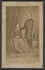 Photographer unidentified : Husband and wife, Reverend John Whiteley and Mary Ann Whiteley