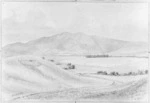 Burgess, William Frederick, 1856-1920: Starborough Estate. Looking towards the Awatere from cemetery, across sections west of homestead. [18th Jan?] 1899