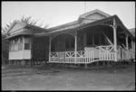 Mungavin homestead in Porirua, damaged by fire - Photograph taken by Phil Reid