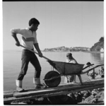 Roadworkers on the point - Mission Bay - Okahu Bay, Auckland