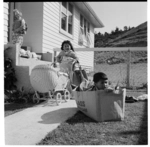 Unidentified young Maori children in Stokes Valley