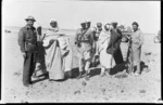 World War 2 New Zealand soldiers with members of the Free French and Senussi, Libya