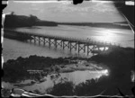 Opotoru Bridge, Raglan Harbour, 1910 - Photograph taken by Gilmour Brothers