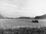 Paddock in Napier being sown with lucerne by the Lands and Survey Department