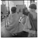 Children play acting, probably at the Sunshine Kindergarten in Karori, Wellington