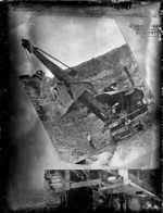 Steam digger at the brickworks of the Silverstream Brick & Tile Company, 1922