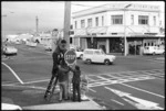 Preparation for traffic light installation, Petone