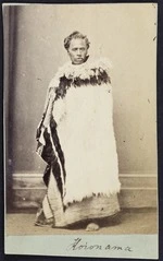 Photographer unknown: Portrait of Horonama [Karanama Te Kapukaiotu]