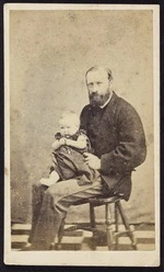 Photographer unknown :Portrait of William Townsend with a child on his knee