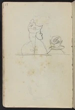 Hodgkins, Frances Mary 1869-1947 :[Preliminary sketch of members of church congregation. ca 1890]