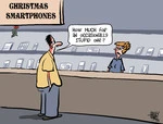 Christmas Smartphones. "How much for an occasionally stupid one?" 26 November 2010