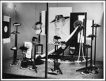 Window display of women's hats, James Smith's department store, Wellington - Photograph taken by Thomas Hugh Tingay.