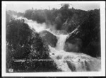 The Ta Hia Na Kota Falls, 1/2 mile below the outlet of Lake Waikaremoana - Photograph taken by William Augustus Neale