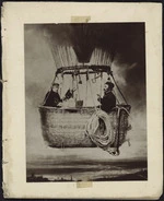 Photograph of two ballonists in their basket
