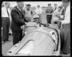 Stan Jones, winner of the New Zealand Grand Prix at Ardmore, Manukau, Auckland