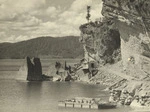 Lake Waikaremoana shoreline - Photograph taken by Robert E Wells