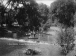 Children boating, Maitai River, Nelson