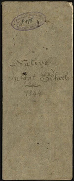 Cover of native school attendance book - Infant school