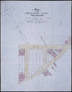 [Creator unknown] :Plan of the reclaimed land, Wellington. To be sold at public auction on Wednesday, 25th February, 1863 [ms map]. [1862].