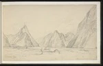 Guérard, Eugen von, 1811-1901: Milford Sound. Monday 24. January 1876