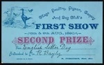 Otago Poultry, Pigeon, Canary and Dog Club. First Show :Second prize [certificate] 8th & 9th Aug[ust] 1890 for [English setter dog] awarded to Mr [R Bayly]. Caxton Co.'s Print.