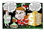 "I'm afraid you won't be getting much. Times are tough. We've got to tighten up! That!? Oh.. It's just a little something I've tucked away for myself." 14 December 2010