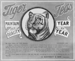 Advertisement for Tiger Teas