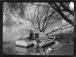 Launch and boat on Mokau River