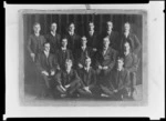 Group portrait of [staff? teachers?], King's College, Remuera, Auckland