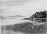 Mouth of the Waikouaiti River at Karitane, Otago, and Frederic Truby King's residence