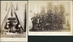 [Williams, William] 1858-1949: Photographs of Maori carvings given me I think by Mr Hamilton of Napier, N. Zealand. Clubs - jade? Paddles, gourds. Note long S pattern. Boxes, figures tatooed; Tatooed 8 figure. ?totem posts [ca 1890]
