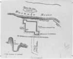 Map of Alexandra Redoubt, Tuakau
