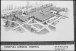 Architect's drawing of Kenepuru General Hospital, Porirua