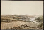 [Selwyn, George Augustus], 1809-1878 :Purewa Creek, Auckland Ch., Flying Fish and Marian, Okahu N. Village [ca 1845]