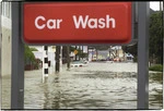 Flooded street, Kilbirnie, Wellington - Photograph taken by John Nicholson