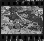 Landslide at Abbotsford, Dunedin, showing wrecked houses