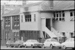 Clyde Quay School, Wellington, showing a fire damaged wall
