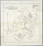 Girdlestone, Hubert Earle, 1879-1918 :Sketch plan Ruapehu Ngauruhoe & Tongariro [ms map]. [ca.1911].