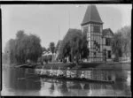 Rowing team on the Avon River, Christchurch
