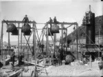 Construction of a power house at Nelson