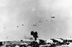 Paratroopers landing at Iraklion on the island of Crete during World War II