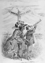 Artist unknown :Brownings Pass, Arthurs' Pass. [Punch in Canterbury, 1865]