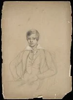 Artist unknown :[Portrait of a boy in collar and cravat. 1830s?]